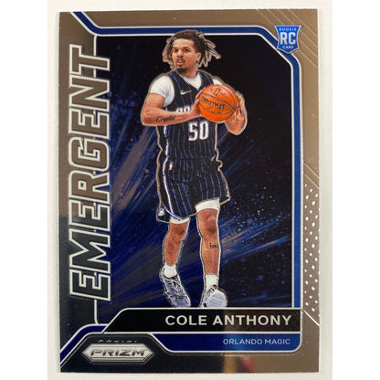 2020-21 Prizm Cole Anthony Emergent