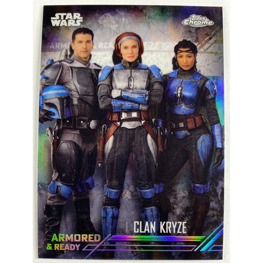 Topps Chrome The Mandalorian Armored And Ready Clan Kryze Refractor