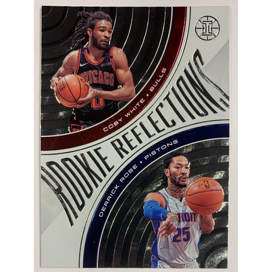 2019-20 Illusions Rookie Reflections Coby White Derrick Rose