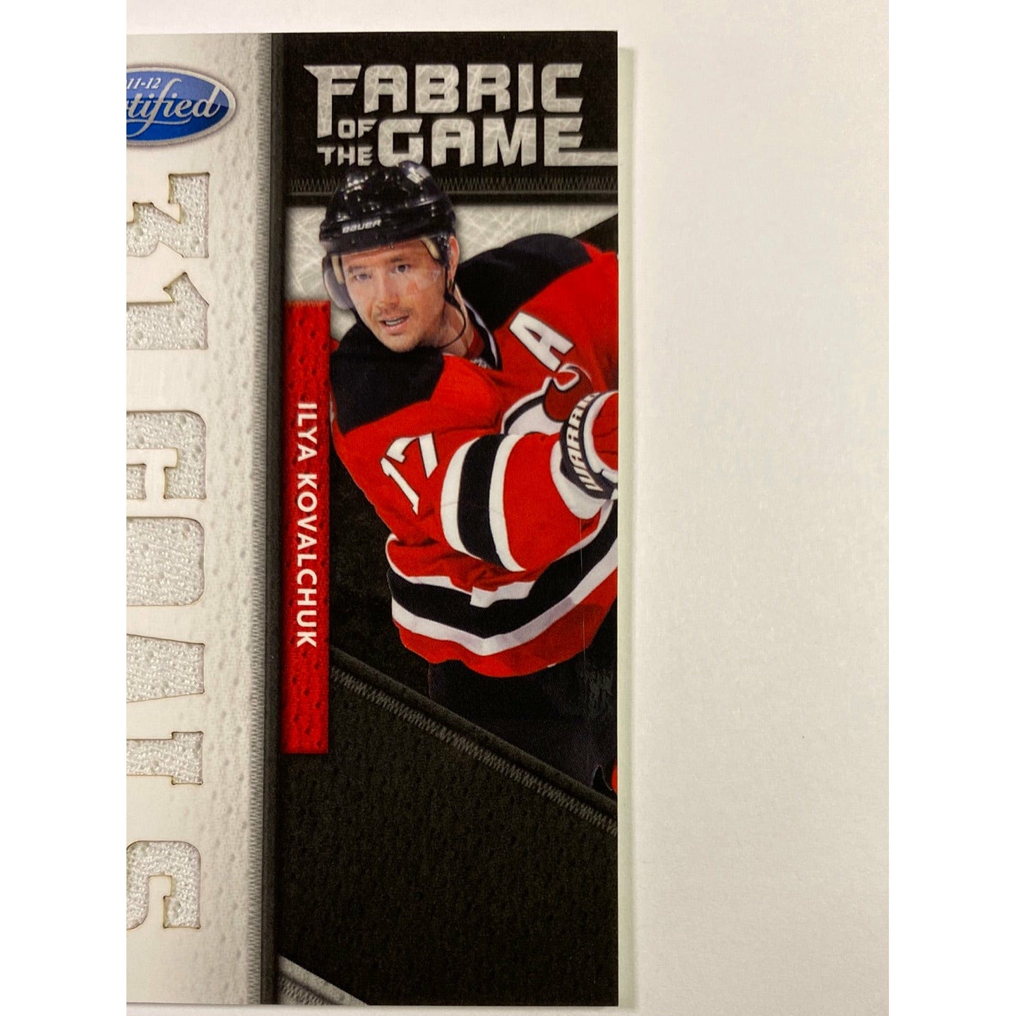  2011-12 Panini Certified Ilya Kovalchuk Fabric of the Game “31 Goals” Patch /25  Local Legends Cards & Collectibles
