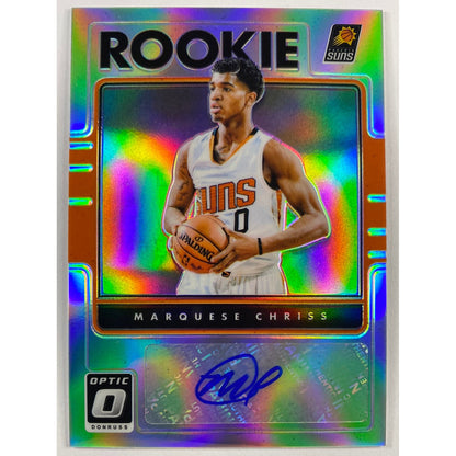 2016-17 Donruss Optic Marquese Chriss RC Auto Silver Holo Prizm
