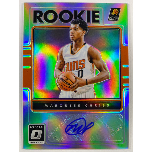 2016-17 Donruss Optic Marquese Chriss RC Auto Silver Holo Prizm