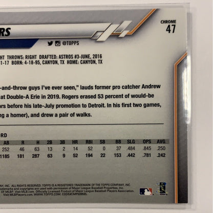  2020 Topps Chrome Jake Rogers RC  Local Legends Cards & Collectibles