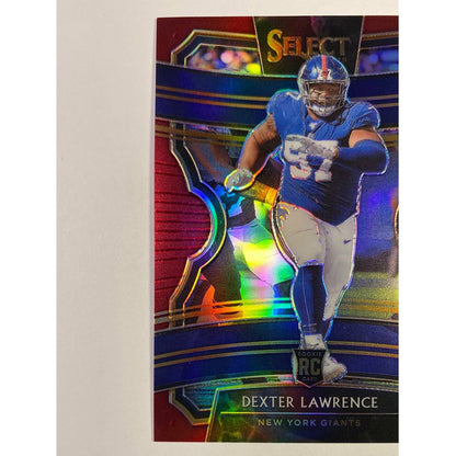 2019 Select Dexter Lawrence Ruby Prizm RC /149