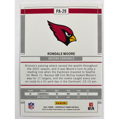 2021 Chronicles Panini Rondale Moore Canvas RC