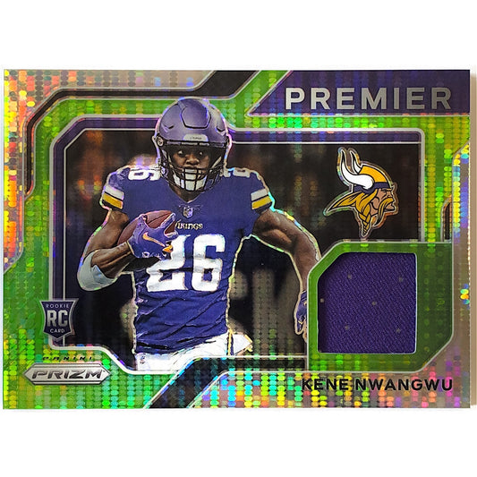 2021 Panini Prizm Kene Nwangwu Premier Green Pulsar Prizm Patch