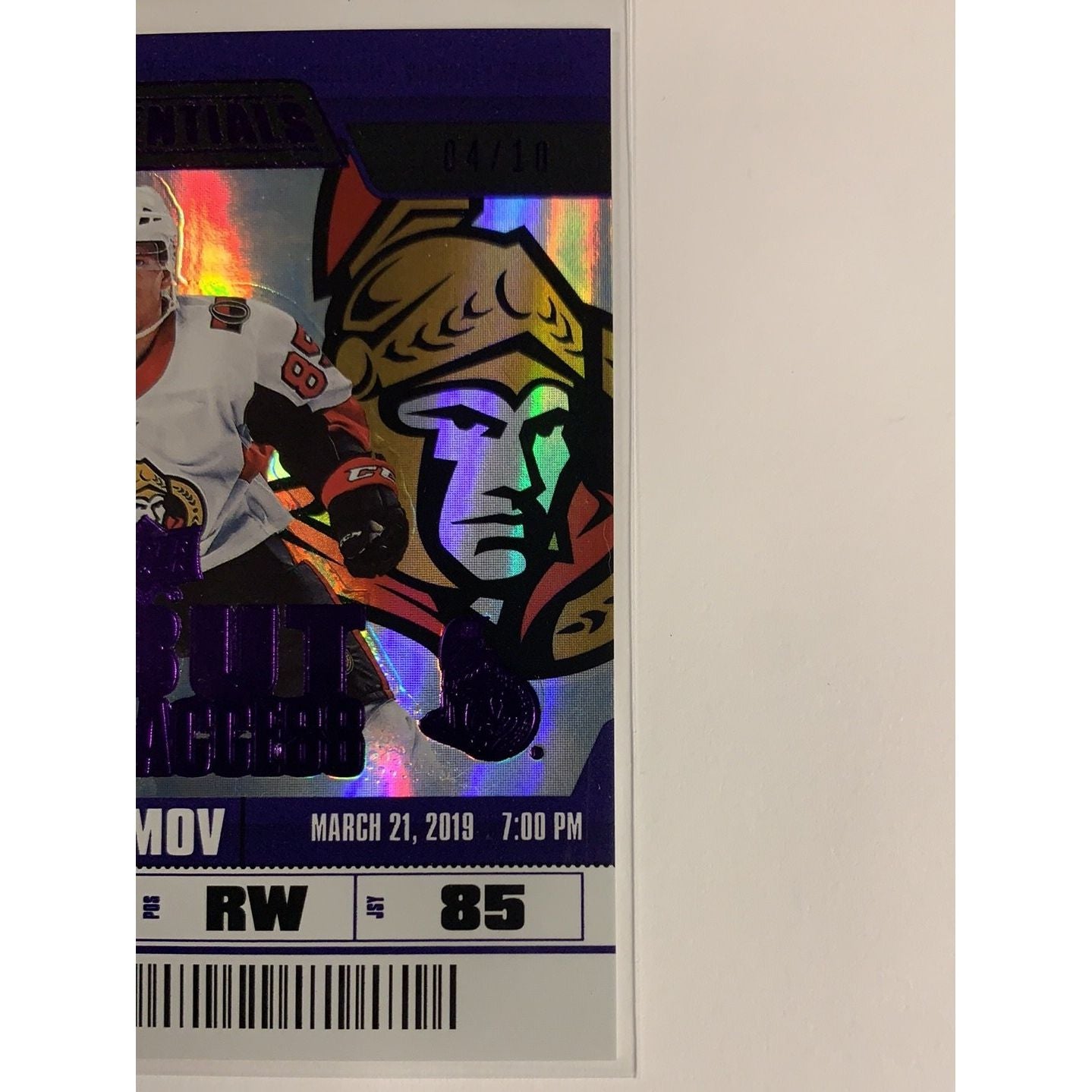  2019-20 Credentials Vitaly Abramov Debut Ticket Access /10  Local Legends Cards & Collectibles