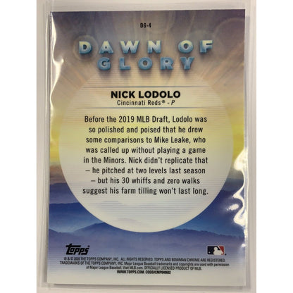  2020 Bowman Chrome Lodolo Dawn of Glory Mojo Refractor  Local Legends Cards & Collectibles