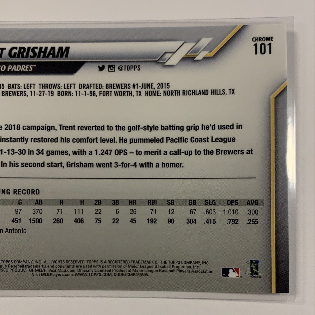  2020 Topps Chrome Trent Grisham RC  Local Legends Cards & Collectibles
