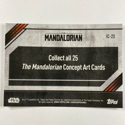 Topps Chrome The Mandalorian IC-23 Concept Card Refractor