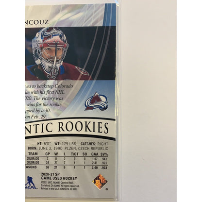  2020-21 SP Game Used Edition Pavel Francouz Authentic Rookies /199  Local Legends Cards & Collectibles