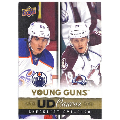 2013-14 Upper Deck Series 1 MacKinnon / Yakupov Young Guns Canvas Checklist