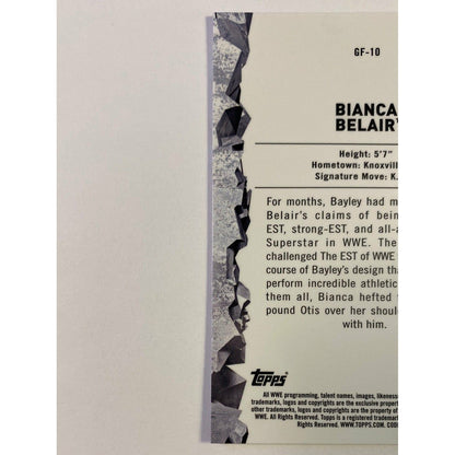 2021 Topps Chrome Bianca Belair Feats of Strength Refractor