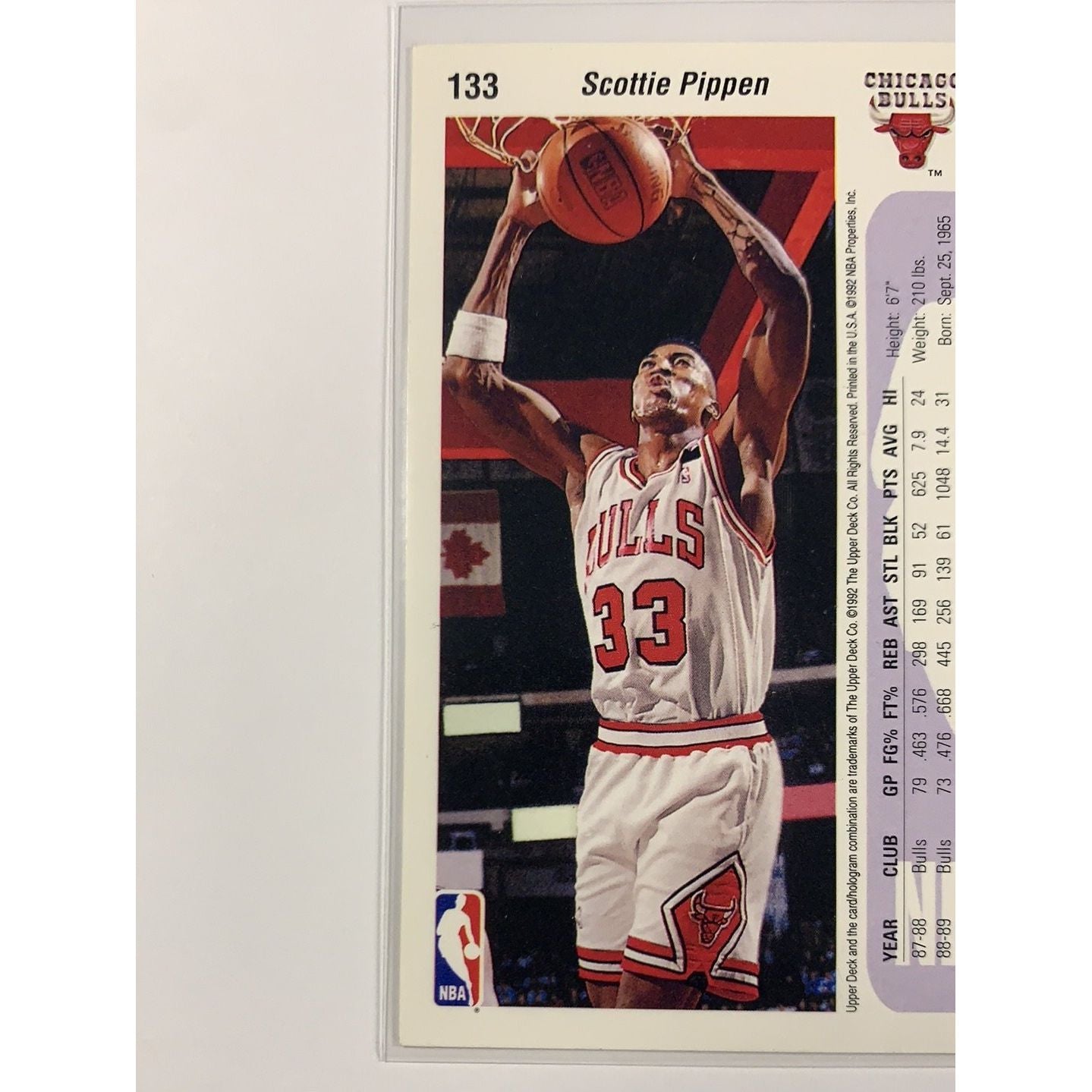  1992-93 Upper Deck Scottie Pippen Base #133  Local Legends Cards & Collectibles