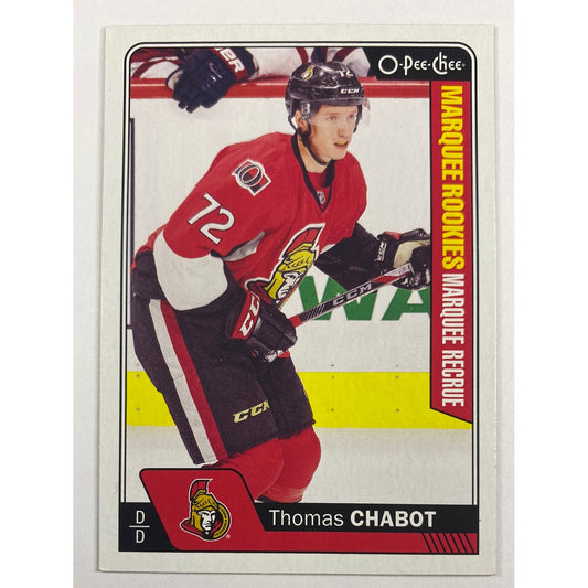 2016-17 O-Pee-Chee Thomas Chabot Marquee Rookies