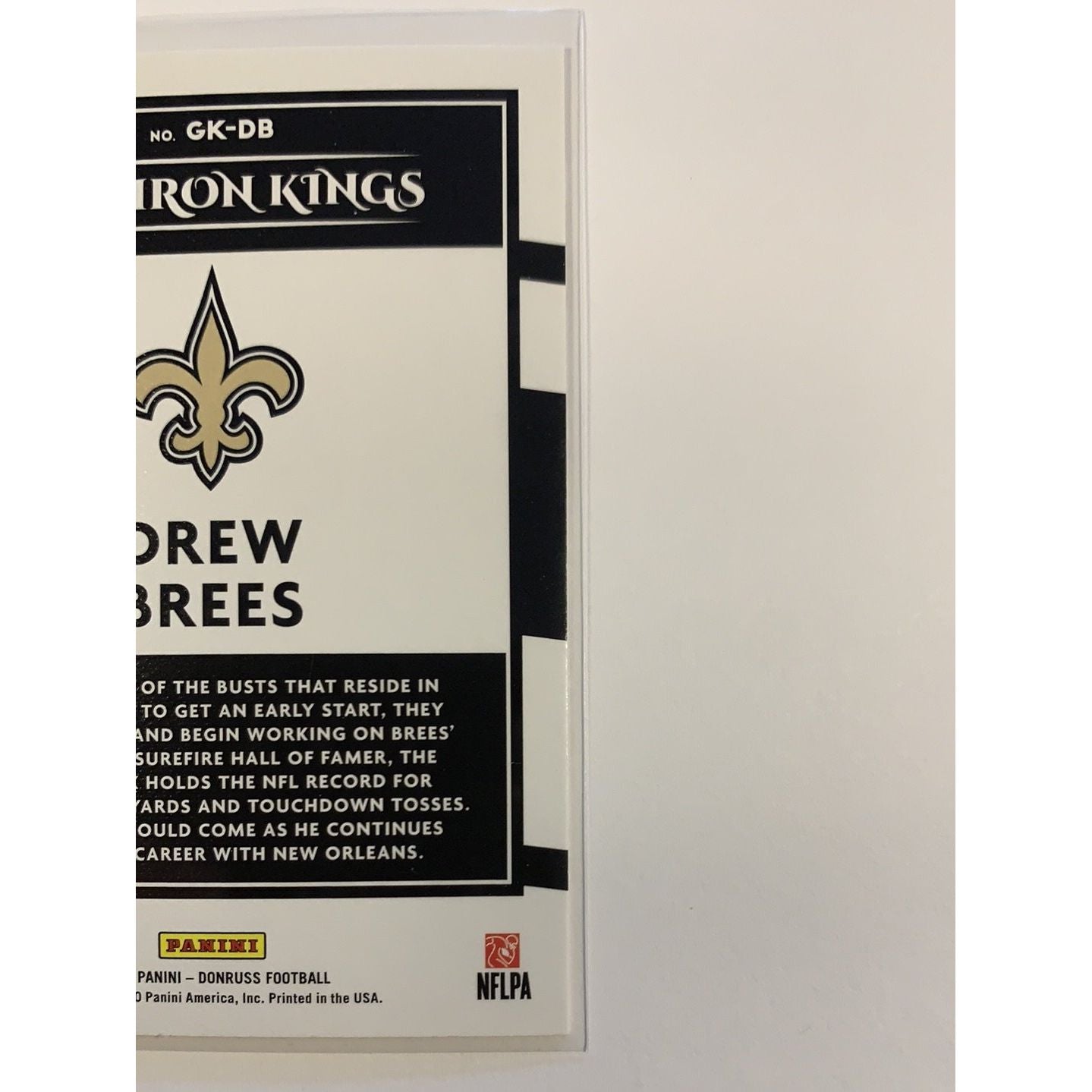  2020 Donruss Drew Brees Gridiron Kings  Local Legends Cards & Collectibles