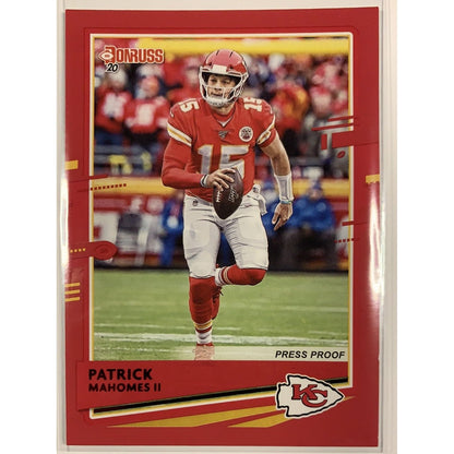  2020 Donruss Patrick Mahomes II Red Press Proof  Local Legends Cards & Collectibles