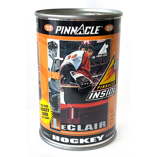 1997-98 Pinnacle Inside NHL Hockey Philadelphia Flyers Leclair ‘Cards in a Can’ Pack
