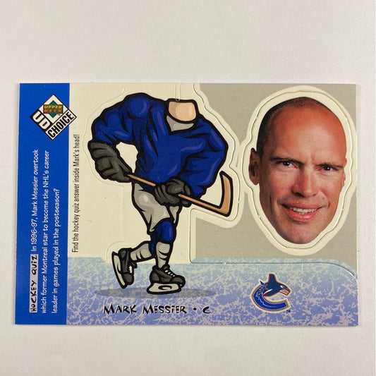 1998 Upper Deck Mark Messier Bobbing Head Card Un-Assembled