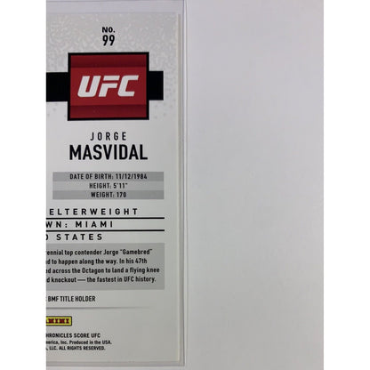  2021 Panini Chronicles Score Jorge Masvidal  Local Legends Cards & Collectibles