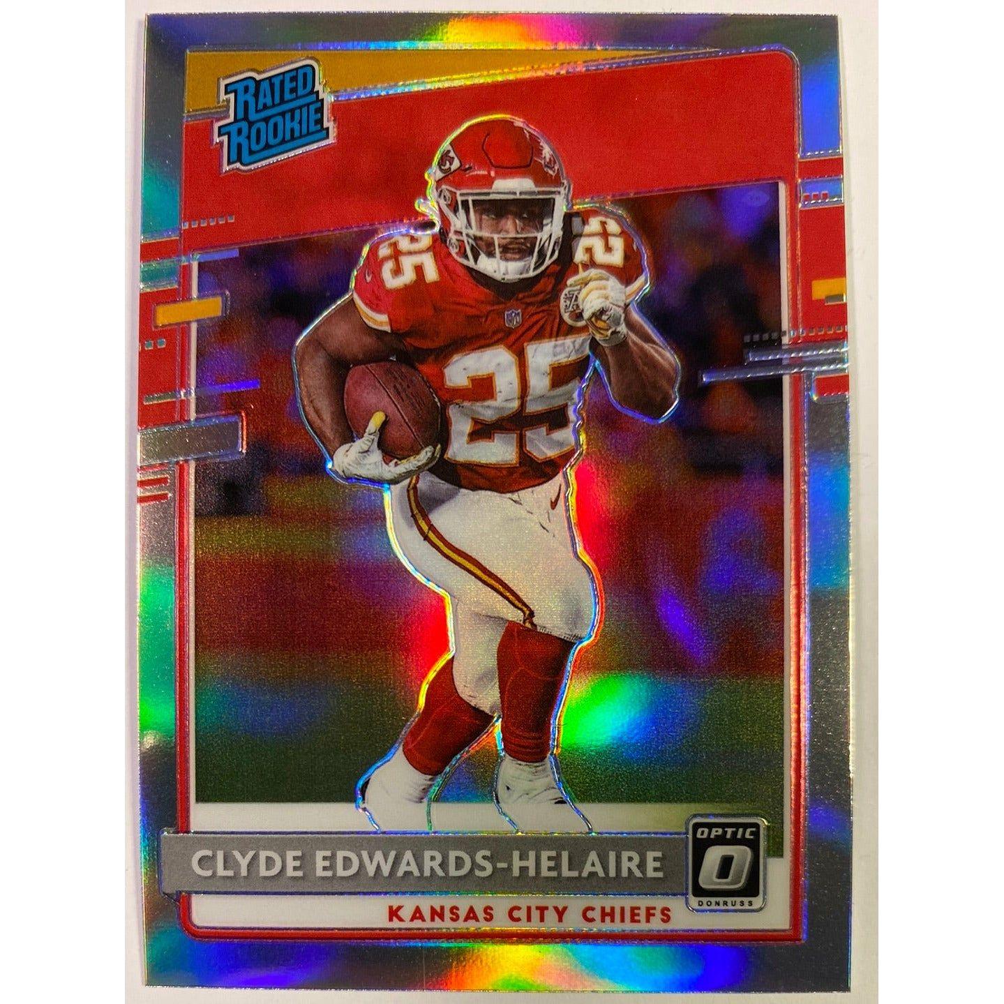  2020 Donruss Optic Clyde Edwards-Helaire Rated Rookie Silver Holo Prizm  Local Legends Cards & Collectibles