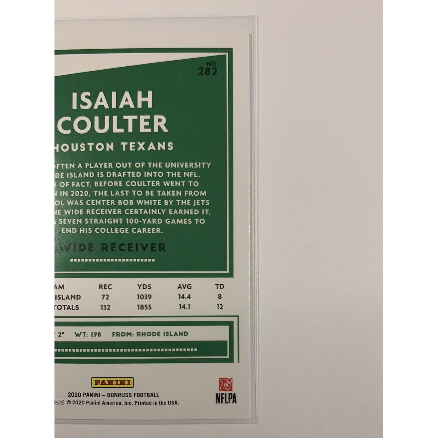  2020 Donruss Isaiah Coulter RC  Local Legends Cards & Collectibles