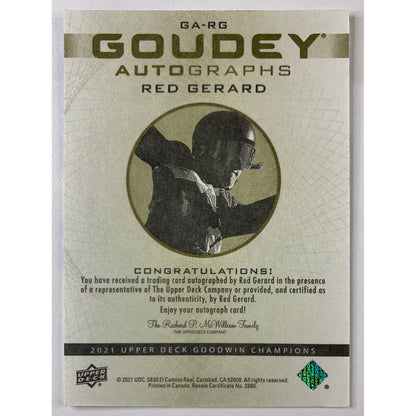 2021 Goodwin Red Gerard Goudey Autographs