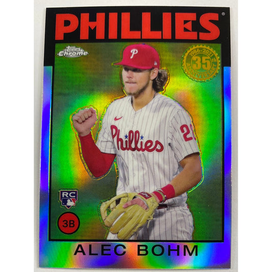 2021 Topps Chrome Alec Bohm Retro Refractor RC