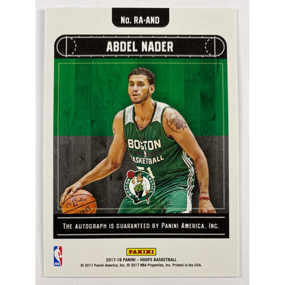 2017-18 Hoops Abdel Nader Checkerboard Auto