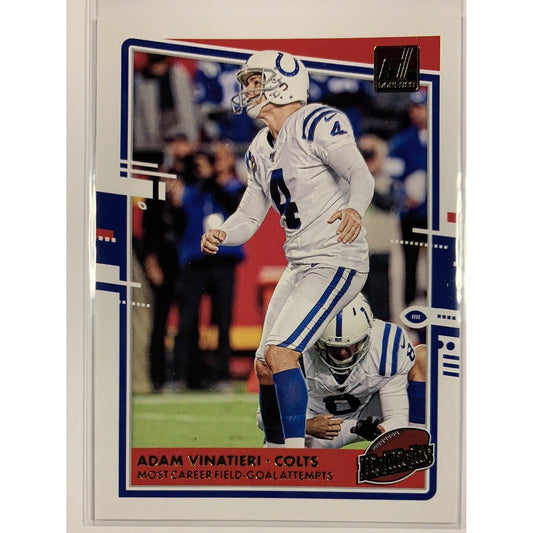  2020 Donruss Adam Vinatieri Highlights  Local Legends Cards & Collectibles
