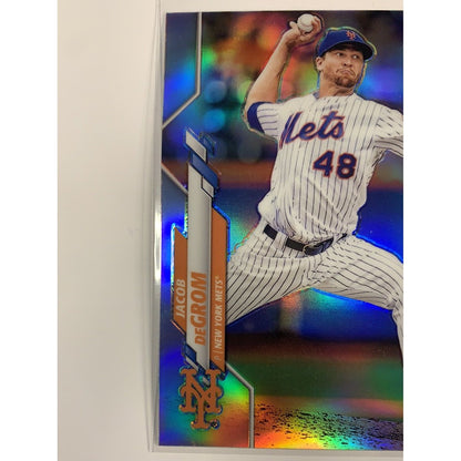  2020 Topps Chrome Jacob Degrom Base Refractor  Local Legends Cards & Collectibles