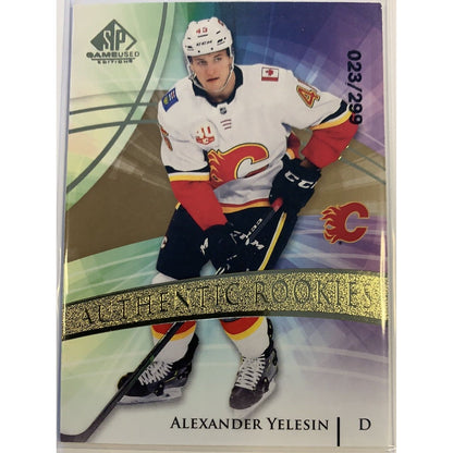  2020-21 SP Game Used Alexander Yelesin Authentic Rookies Gold Burst /299  Local Legends Cards & Collectibles