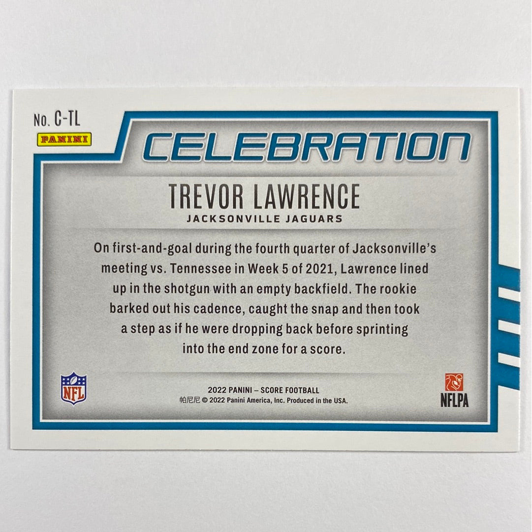 2022 Score Trevor Lawrence Celebration