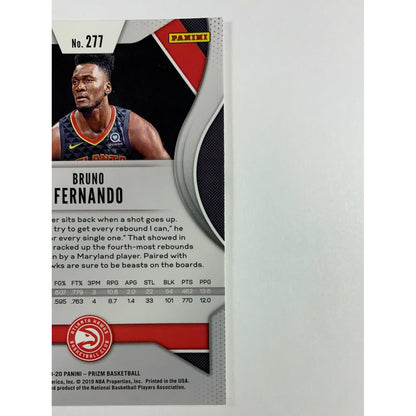 2019-20 Panini Prizm Draft Picks Bruno Fernando Rookie Card