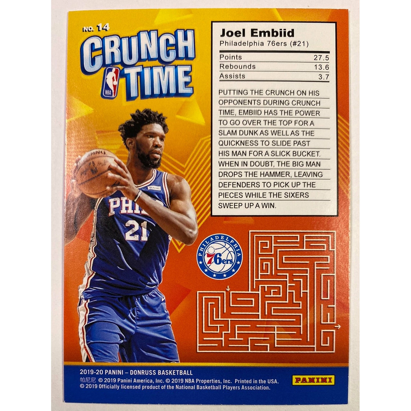  2019-20 Donruss Joel Embid Crunch Time  Local Legends Cards & Collectibles