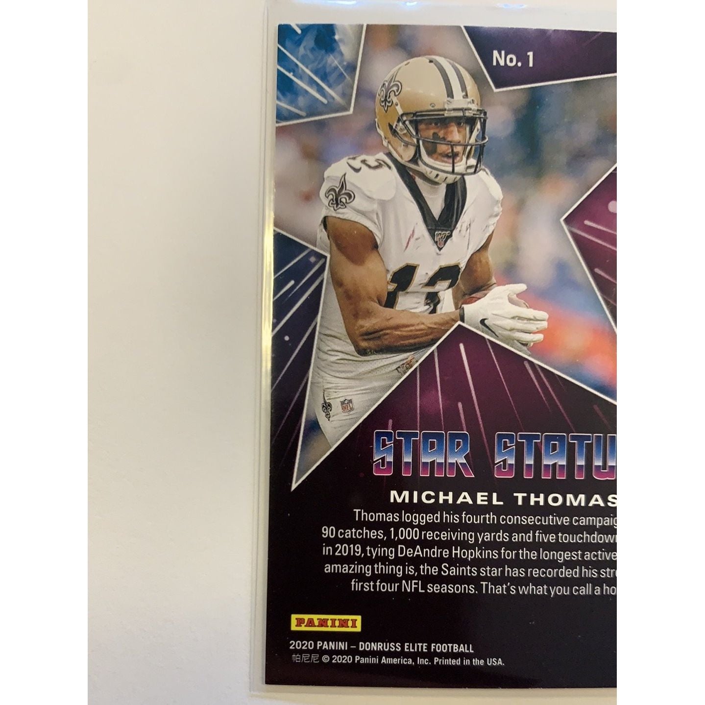  2020 Donruss Elite Michael Thomas Star Status Pink Parallel  Local Legends Cards & Collectibles