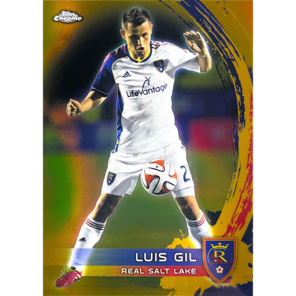 2014 Topps Chrome MLS Luis Gil Gold Refractor /50
