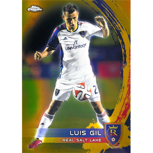 2014 Topps Chrome MLS Luis Gil Gold Refractor /50