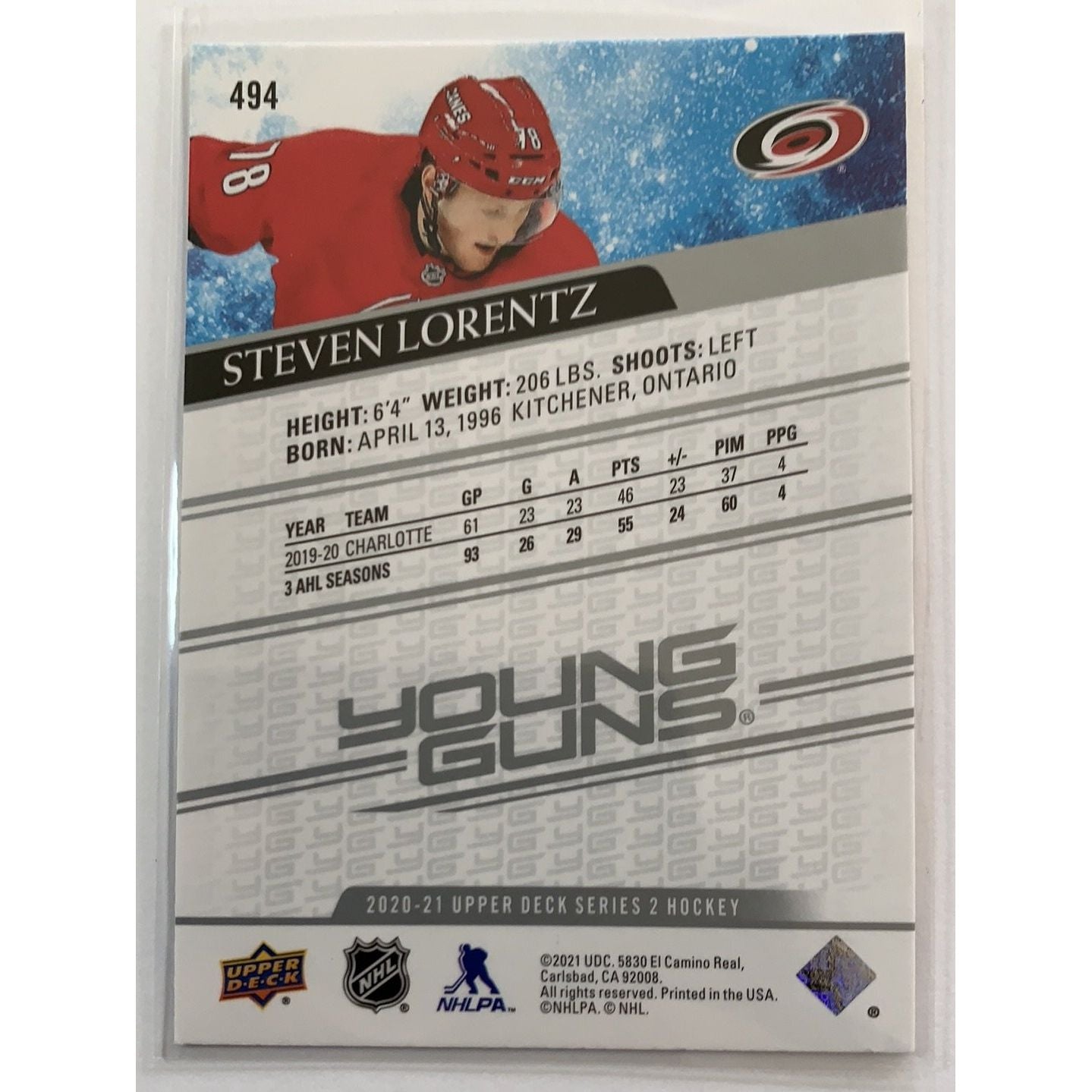  2020-21 Upper Deck Series 2 Steven Lorentz Young Guns  Local Legends Cards & Collectibles
