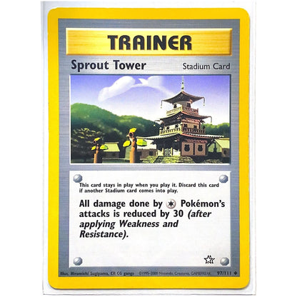  Neo Genesis Sprout Tower Non-Holo Uncommon Trainer 97/111  Local Legends Cards & Collectibles