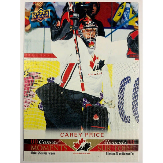  2021-22 Tim Hortons Carey Price Canvas Moments  Local Legends Cards & Collectibles
