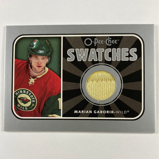 2006-07 O-Pee-Chee Swatches Marian Gaborik