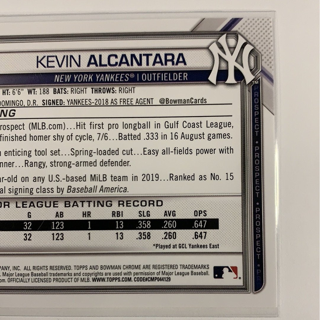  2021 Bowman 1st Kevin Alcantara BP-97  Local Legends Cards & Collectibles