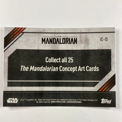 Topps Chrome The Mandalorian IC-13 Concept Card Refractor