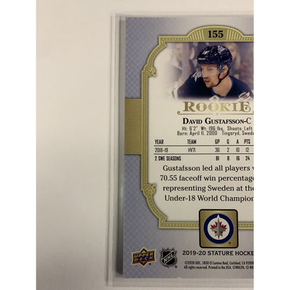  2019-20 Upper Deck Stature David Gustafsson Rookie Card /85  Local Legends Cards & Collectibles