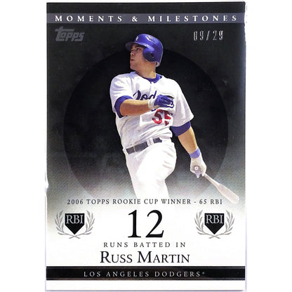 2007 Topps Russ Martin Moments & Milestones /29