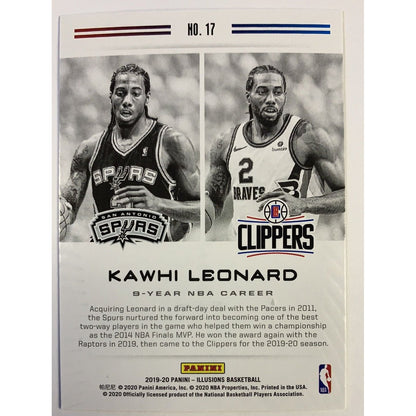  2019-20 Illusions Career Lineage Kawhi Leonard  Local Legends Cards & Collectibles