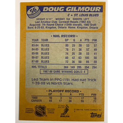 1988-89 Topps Doug Gilmour