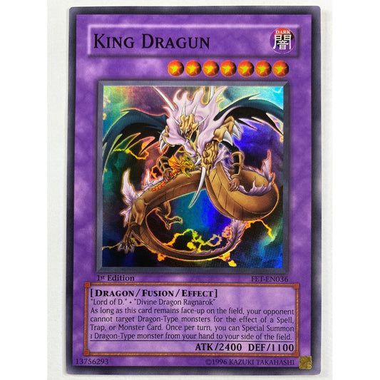 1st Edition King Dragun Super Rare FET-EN036