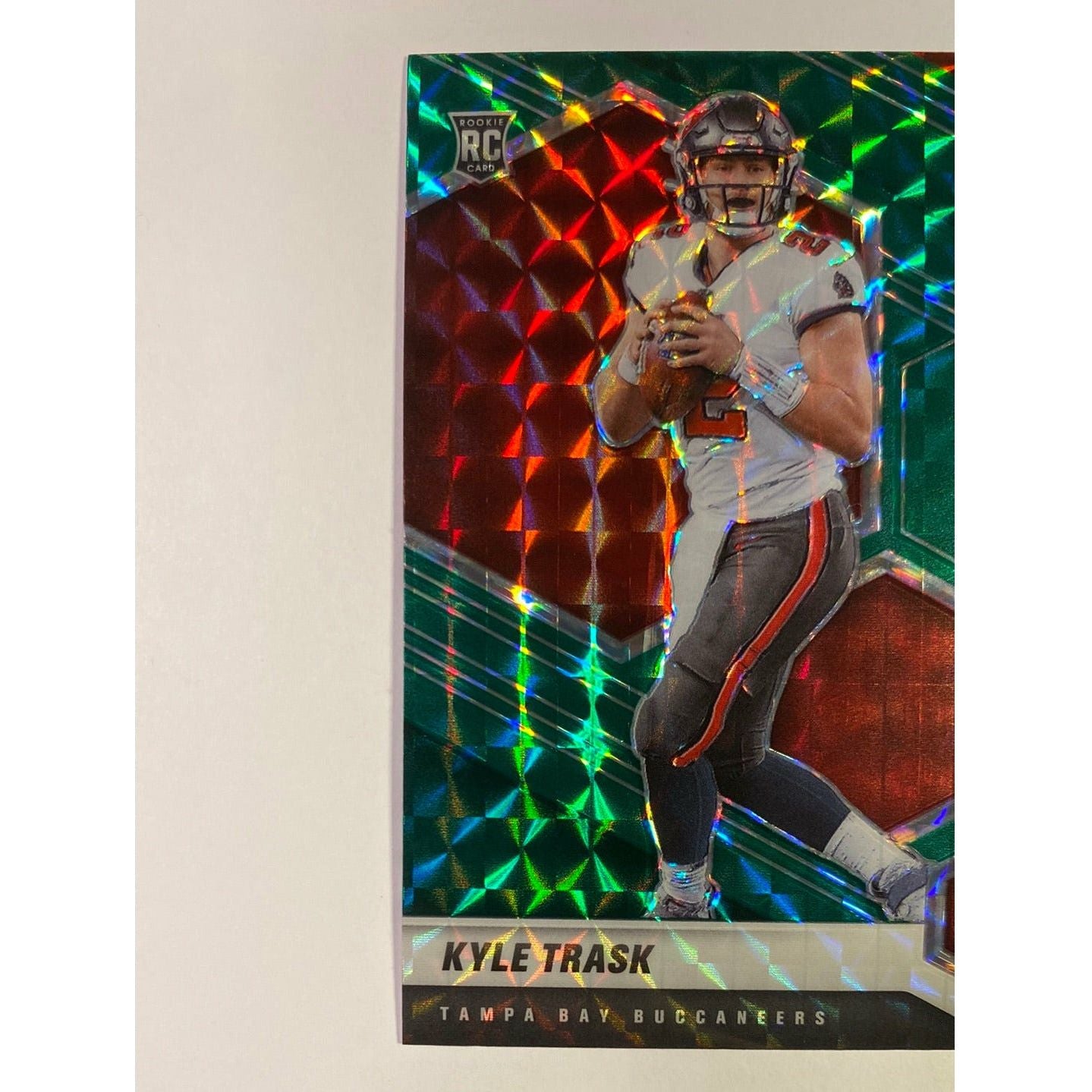 2021 Mosaic Kyle Trask Green Mosaic Prizm RC